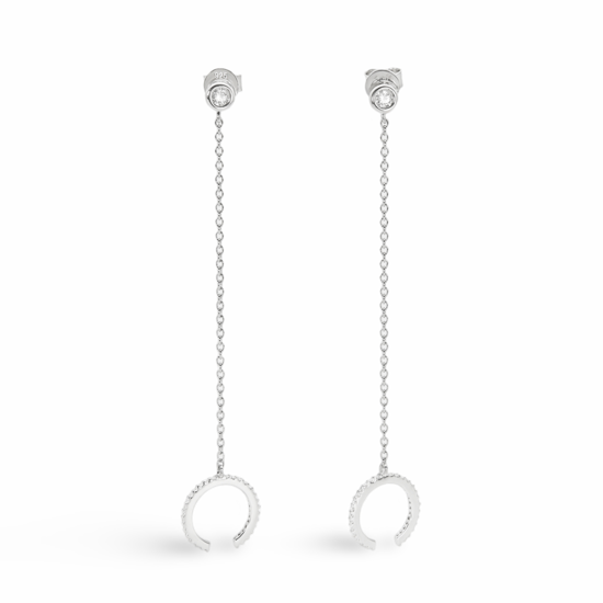 Earrings - cuff Silver